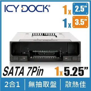 ICY DOCK flexiDOCK 免抽取盤三層式3.5吋SATA/SAS硬碟轉2組5.25吋裝置空間 內接式抽取盒(MB830SP-B) 歷史價格詳細信息