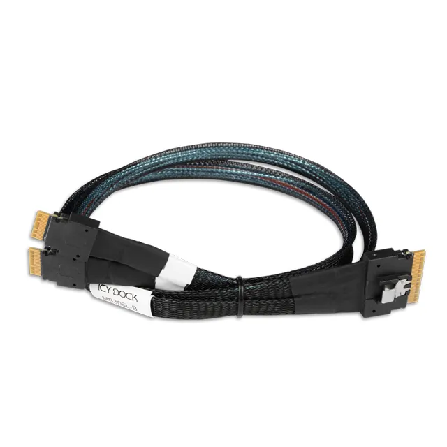 slim sas SFF8654 8i轉2*minisas線壹分二8643背板數據線主板NVME 歷史價格詳細信息