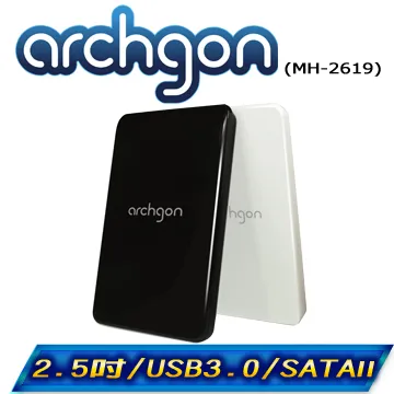archgon亞齊慷 USB 3.0 2.5吋SATA硬碟外接盒 MH-2619-白 歷史價格詳細信息