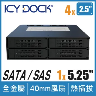 ICY DOCK 四層式2.5吋HDD/SSD 轉 5.25吋裝置空間 熱插拔 硬碟背板模組 (MB324SP-B) 歷史價格詳細信息