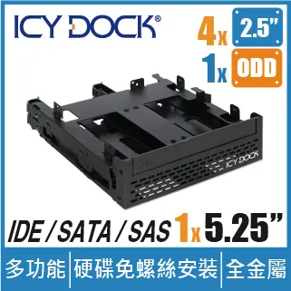 ICY DOCK 無抽取盤 4層式 2.5" SAS/SATA SSD/HDD 硬碟抽取盒 轉 5.25" 裝置空間(MB024SP-B) 歷史價格詳細信息