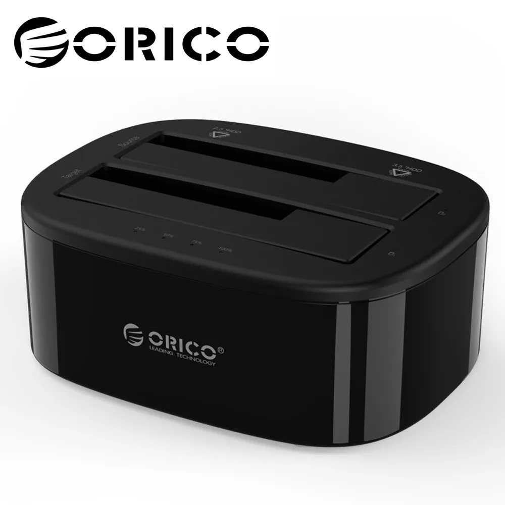ORICO 2.5吋/3.5吋 USB3.0雙槽 / 拷貝通用硬碟座-經典黑(6228US3-C) 歷史價格詳細信息