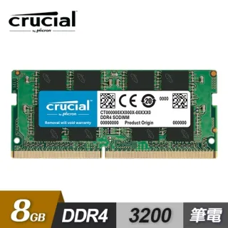 美光Crucial DDR4 3200/8GB NB記憶體 (CT8G4SFS832A/原生3200顆粒) 原廠終身保固 歷史價格詳細信息