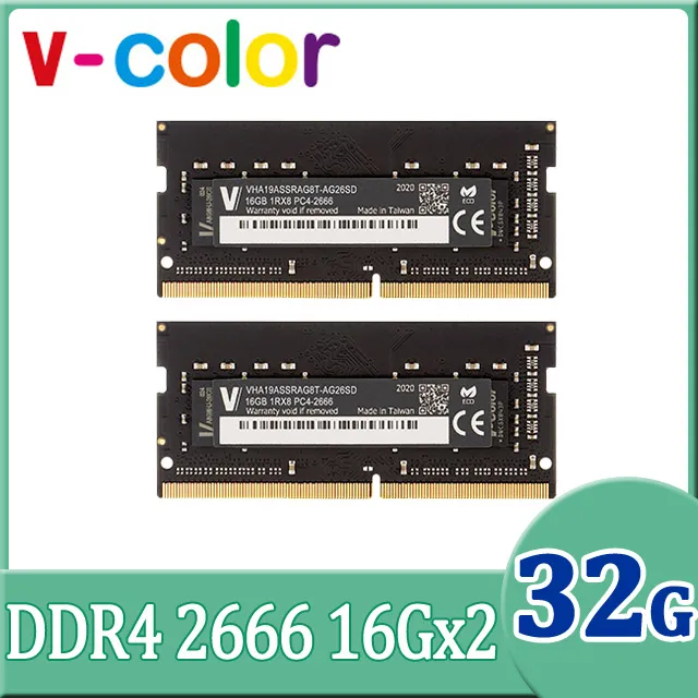 v-color 全何 32GB (16GBx2) DDR4 2666MHz Apple 專用筆記型記憶體 歷史價格詳細信息