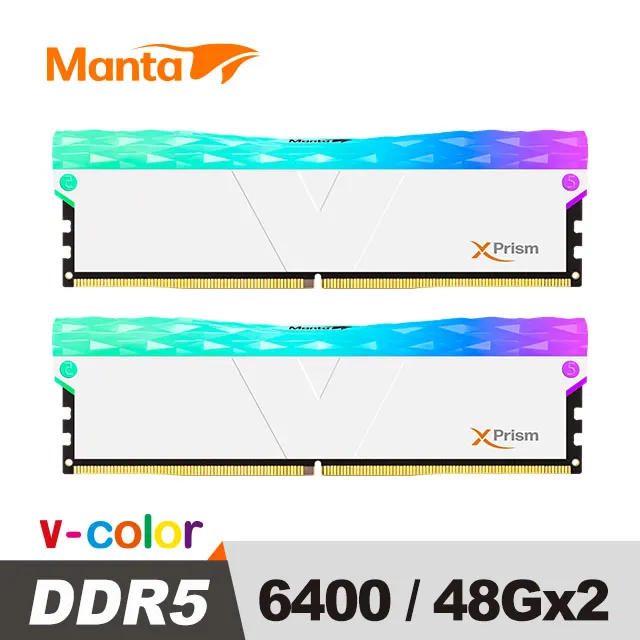 v-color 全何 XPrism系列 DDR5 6400 32G(16GX2)RGB 桌上型超頻記憶體(黑/白) 歷史價格詳細信息