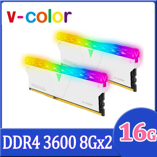 v-color 全何 Prism Pro 系列 DDR4 3600 32GB(16GBX2) RGB桌上型超頻記憶 (黑色) 歷史價格詳細信息