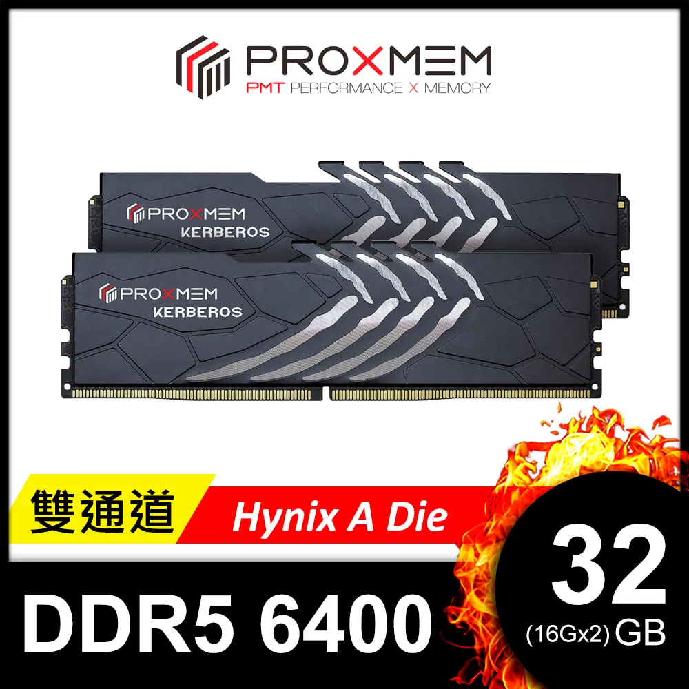 博德斯曼PROXMEM KERBEROS 地獄犬散熱片系列DDR5 5200/CL40 32GB(雙通16GBx2) 桌上型超頻記憶體 歷史價格詳細信息
