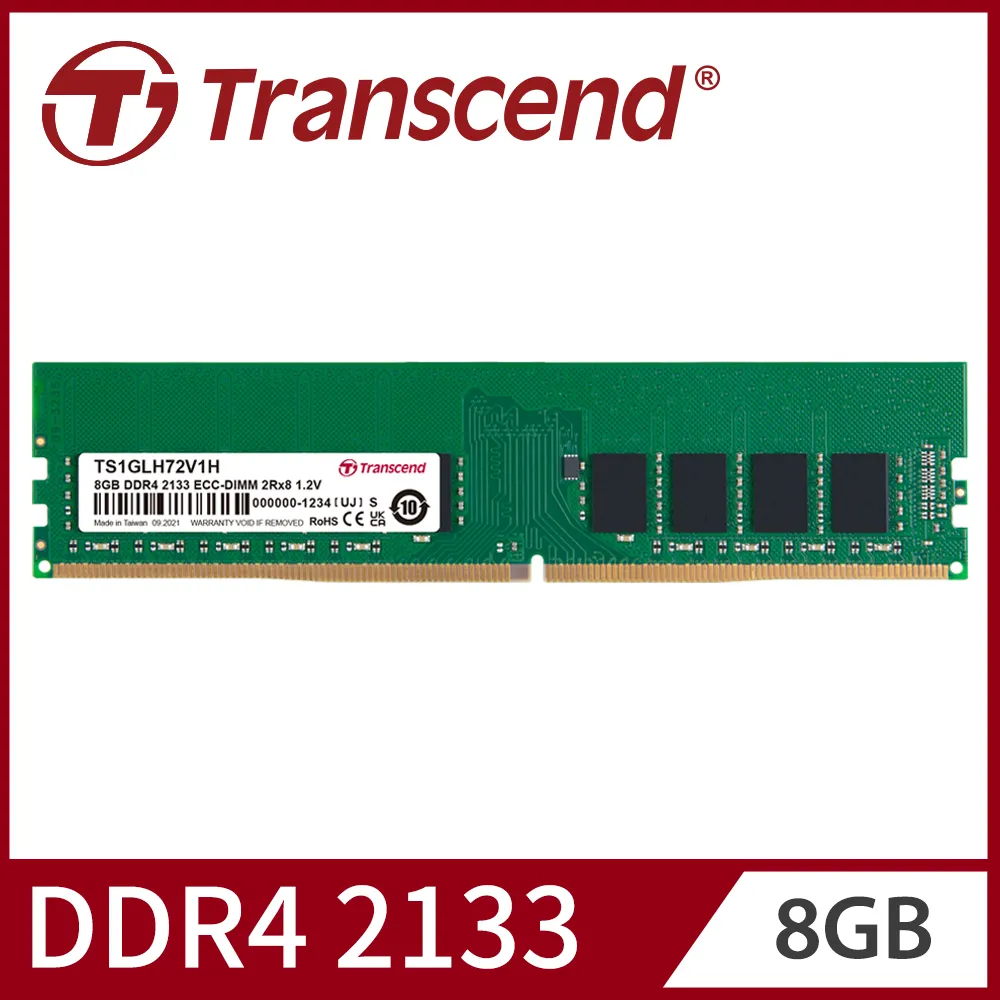 Transcend 創見 DDR4 2133 16GB ECC-DIMM伺服器記憶體(TS2GLH72V1B) 歷史價格詳細信息