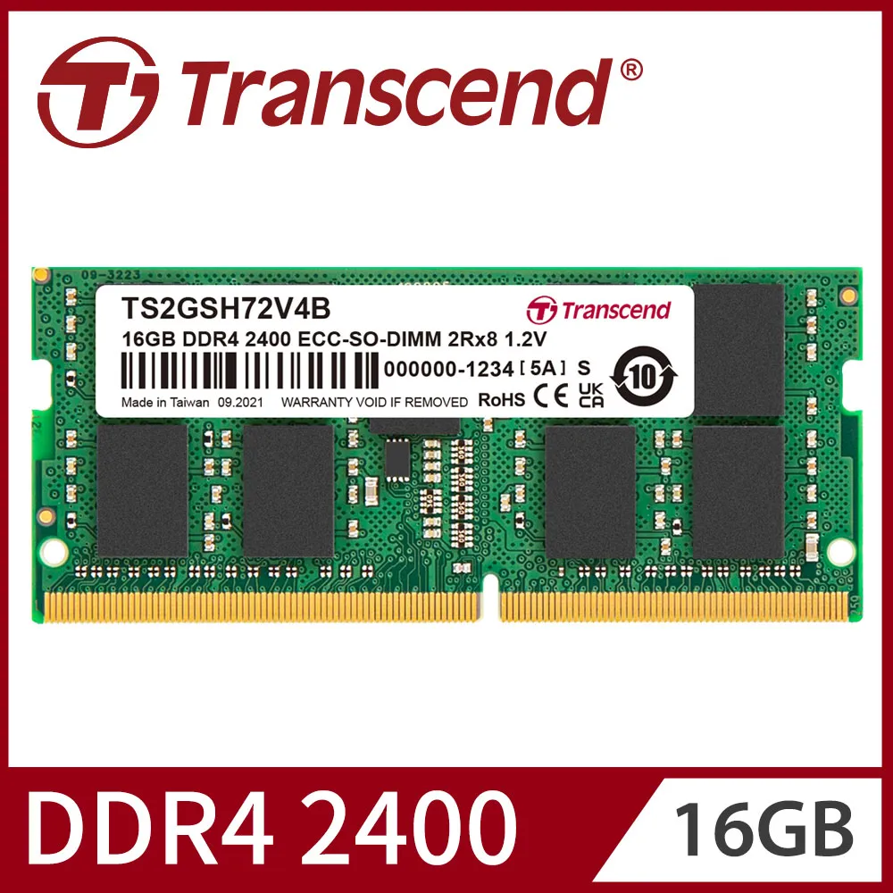 Transcend 創見 DDR4 2400 16GB REG-DIMM伺服器記憶體(TS2GHR72V4B) 歷史價格詳細信息