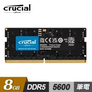 【Crucial 美光】DDR5 5600 8GB 筆電記憶體 (CT8G56C46S5) 歷史價格詳細信息