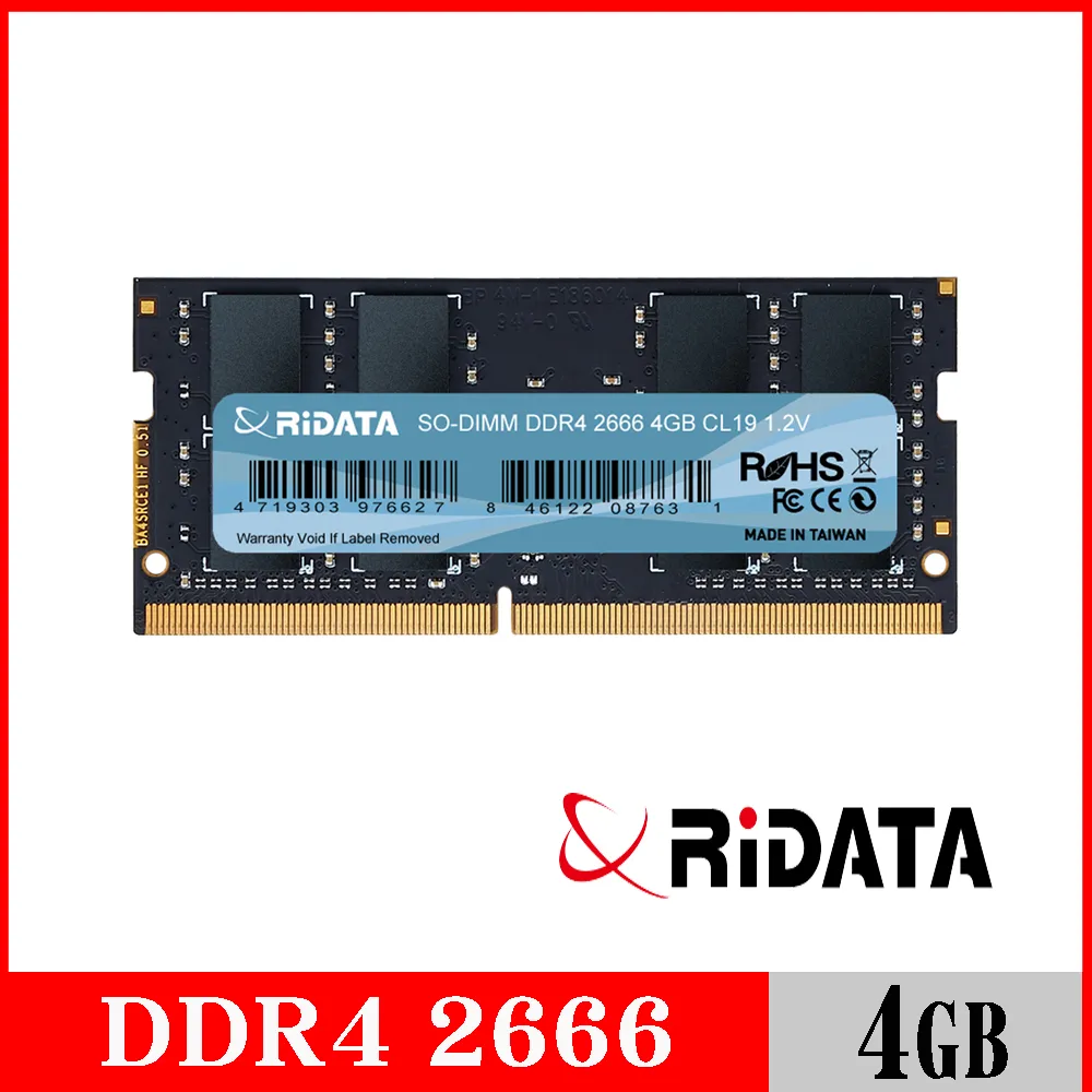 RIDATA錸德 4GB DDR4 2666/U-DIMM 桌上型電腦記憶體 歷史價格詳細信息