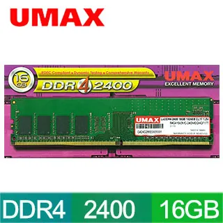 UMAX DDR4 2400 16GB (8GBx2)含散熱片-雙通道 桌上型記憶體 歷史價格詳細信息