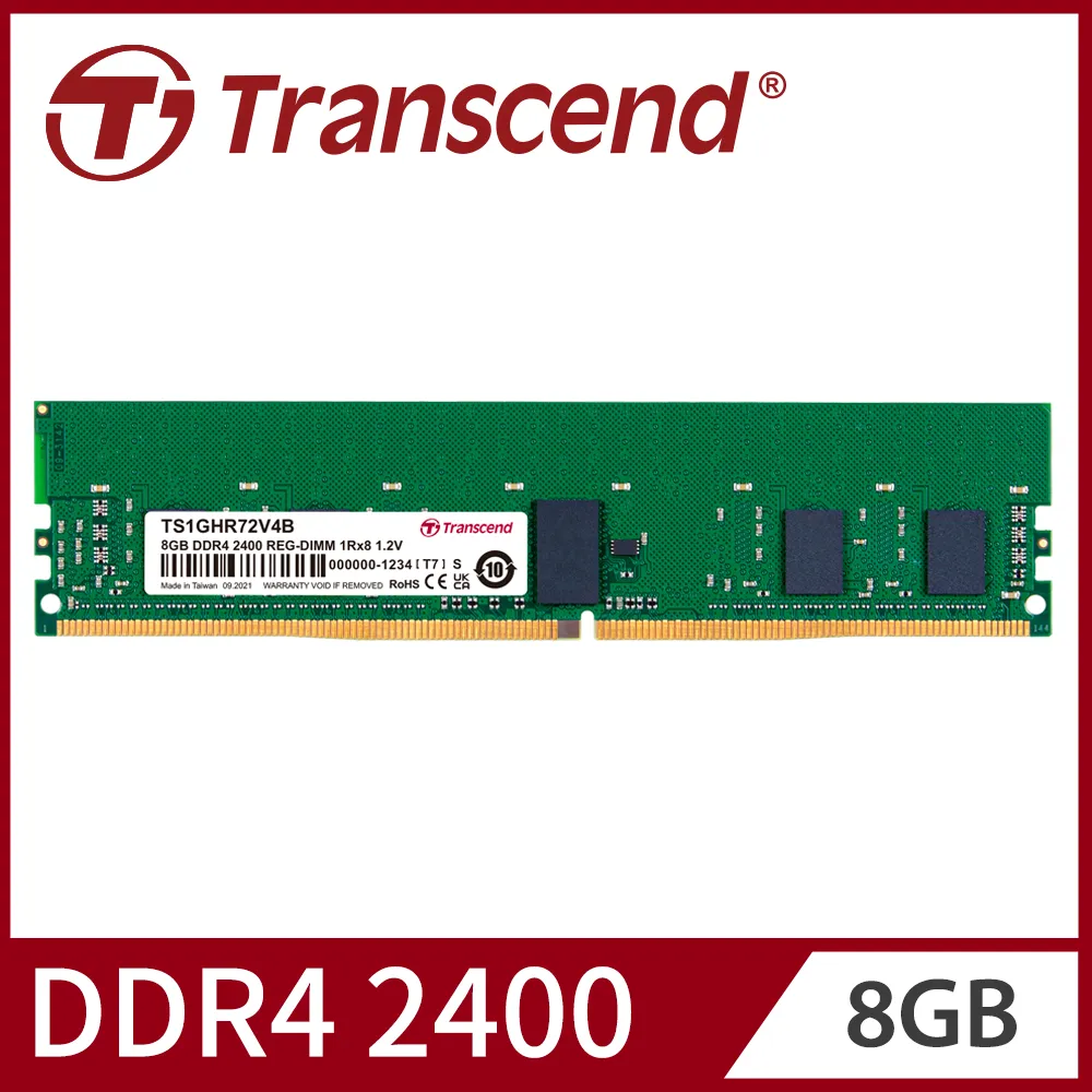 Transcend 創見 DDR4 2400 8GB ECC SO-DIMM伺服器記憶體(TS1GSH72V4B) 歷史價格詳細信息