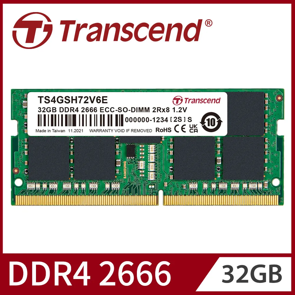 Transcend 創見 ECC SO-DIMM DDR4 3200 32GB伺服器記憶體(TS4GSH72V2E) 歷史價格詳細信息