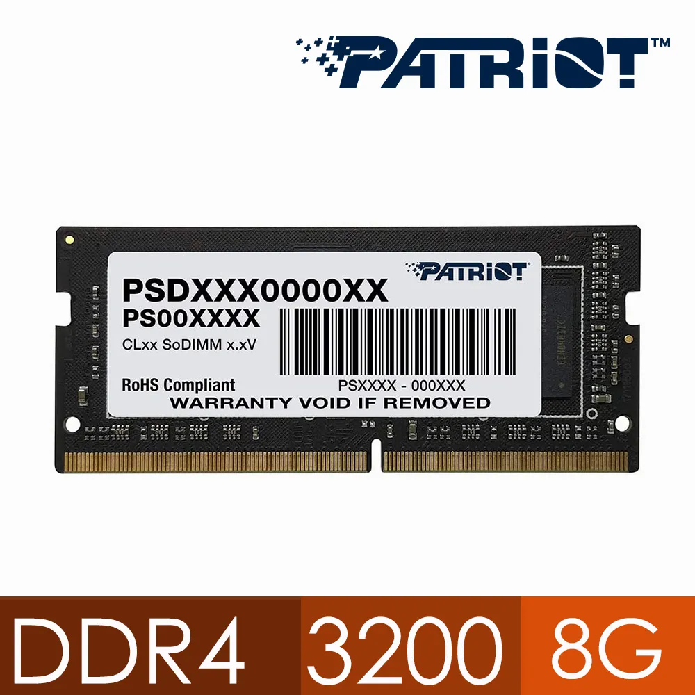 【PATRiOT 博帝】DDR4 3200 16GB 桌上型記憶體(PSD416G320081) 歷史價格詳細信息