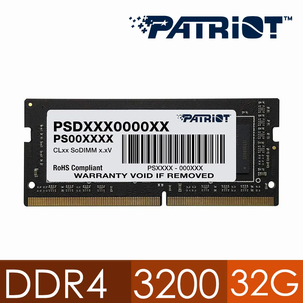 【PATRiOT 博帝】DDR4 3200 16GB 桌上型記憶體(PSD416G320081) 歷史價格詳細信息