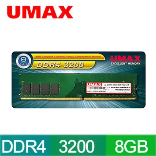 UMAX DDR4 3200 8GB 1024X8 桌上型記憶體 歷史價格詳細信息