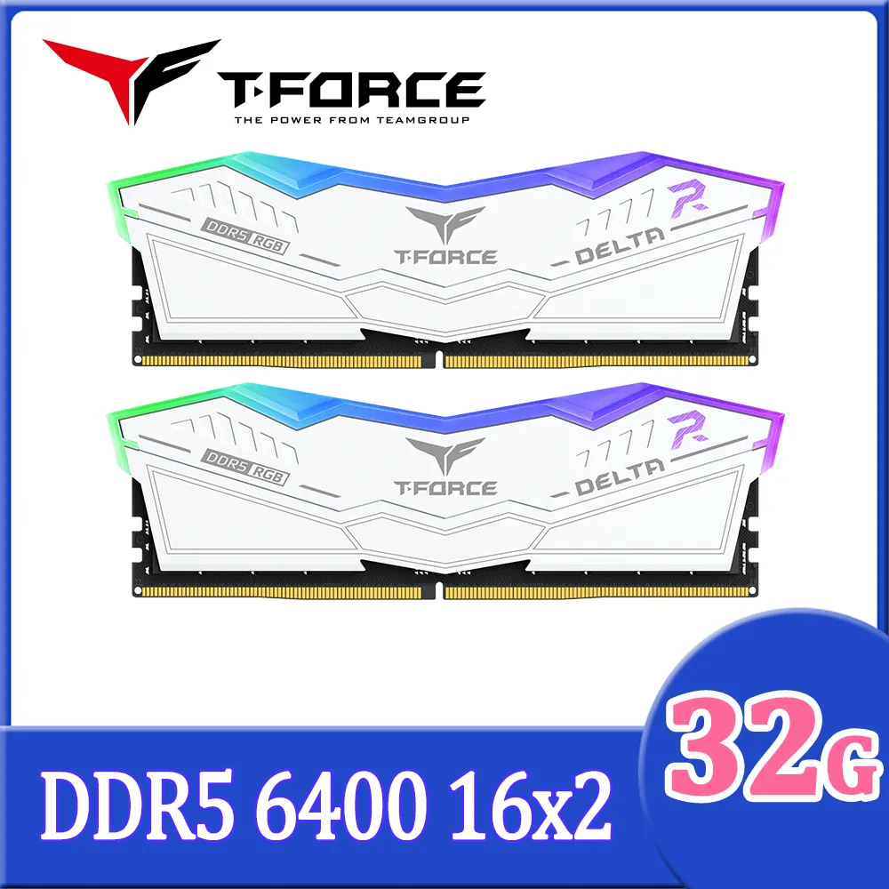 TEAM十銓 T-Force Delta RGB 16GBx2 DDR4-3200 黑/RAM記憶體/原價屋 歷史價格詳細信息