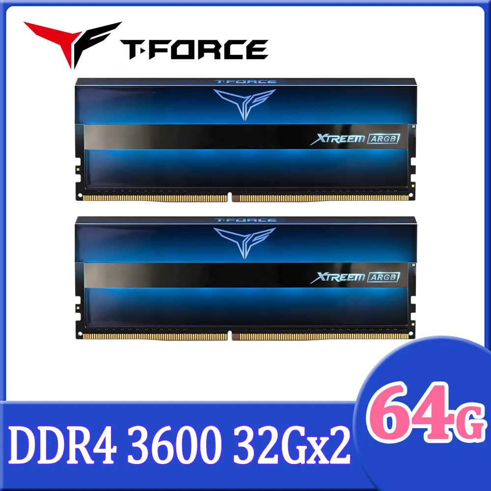 【Team 十銓】T-FORCE XTREEM ARGB DDR4-3600 32GBˍ16Gx2 CL18 桌上型超頻記憶體 歷史價格詳細信息