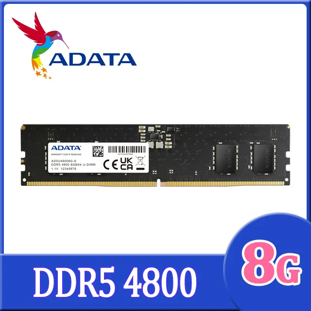 ADATA 威剛 DDR5 4800 8GB 桌上型記憶體(AD5U48008G-S) 價格比較,價格查詢,歷史價格詳細信息