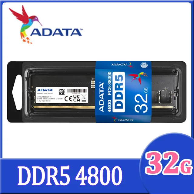 【ADATA 威剛】DDR5/4800 16GB 筆記型記憶體(AD5S480016G-S) 歷史價格詳細信息