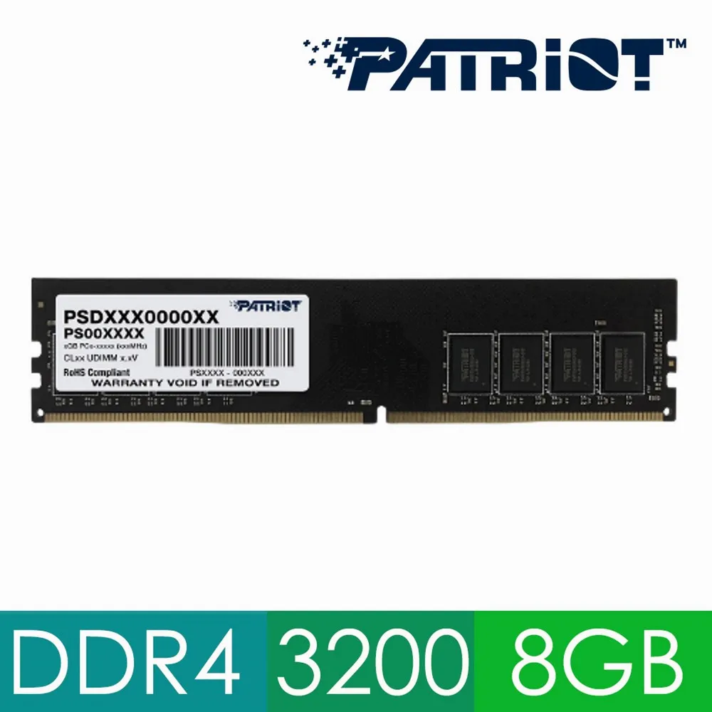 【PATRiOT 博帝】DDR4 3200 16GB 桌上型記憶體(PSD416G320081) 歷史價格詳細信息