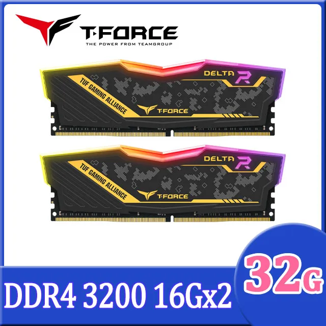 TEAM十銓 T-Force Delta RGB 16GBx2 DDR4-3200 黑/RAM記憶體/原價屋 歷史價格詳細信息