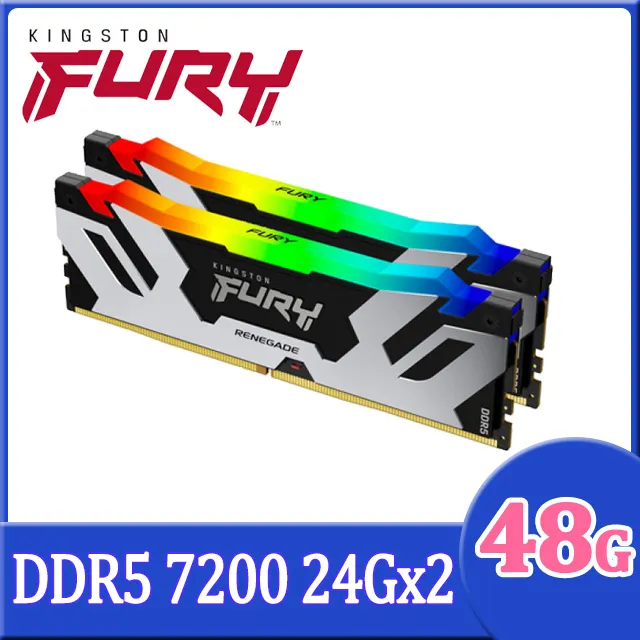金士頓 Kingston FURY Renegade 反叛者 DDR5 7200 48GB(24GBx2) 桌上型超頻記憶體(KF572C38RSK2-48) 歷史價格詳細信息