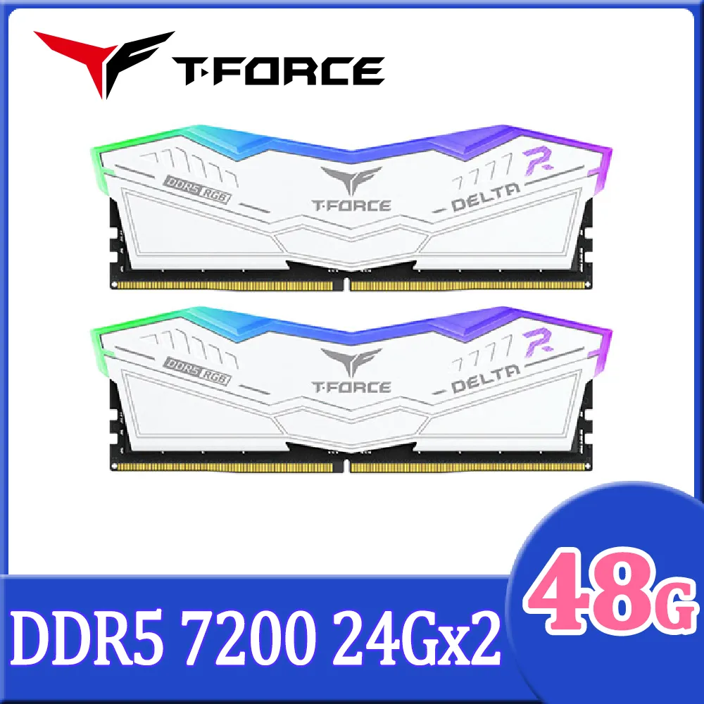 TEAM 十銓 T-FORCE DELTA RGB 炫光 DDR5 8000 32GB(16Gx2) CL38 白色 桌上型超頻記憶體 歷史價格詳細信息