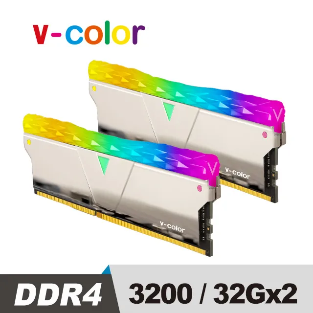 v-color 全何 Prism Pro 系列 DDR4 3200 32GB(16GBX2) RGB桌上型超頻記憶 (黑色) 歷史價格詳細信息