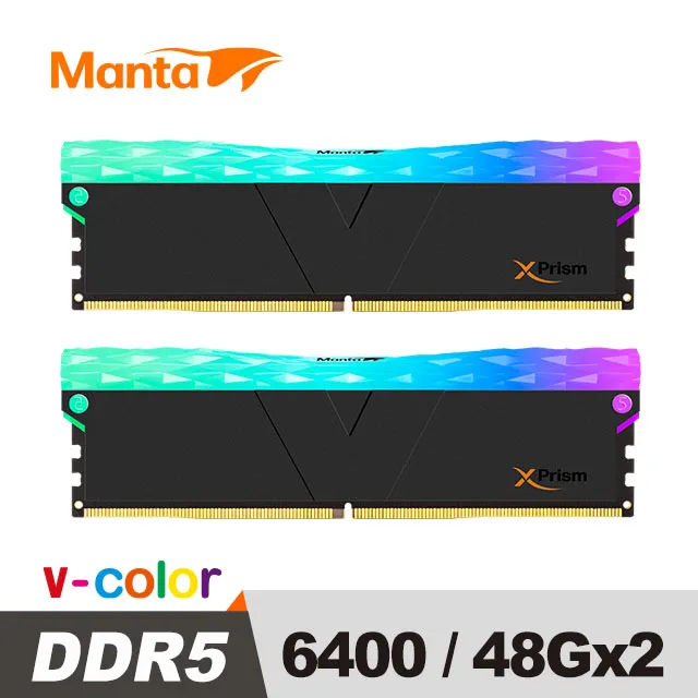 v-color 全何 XPrism系列 DDR5 6400 32G(16GX2)RGB 桌上型超頻記憶體(黑/白) 歷史價格詳細信息