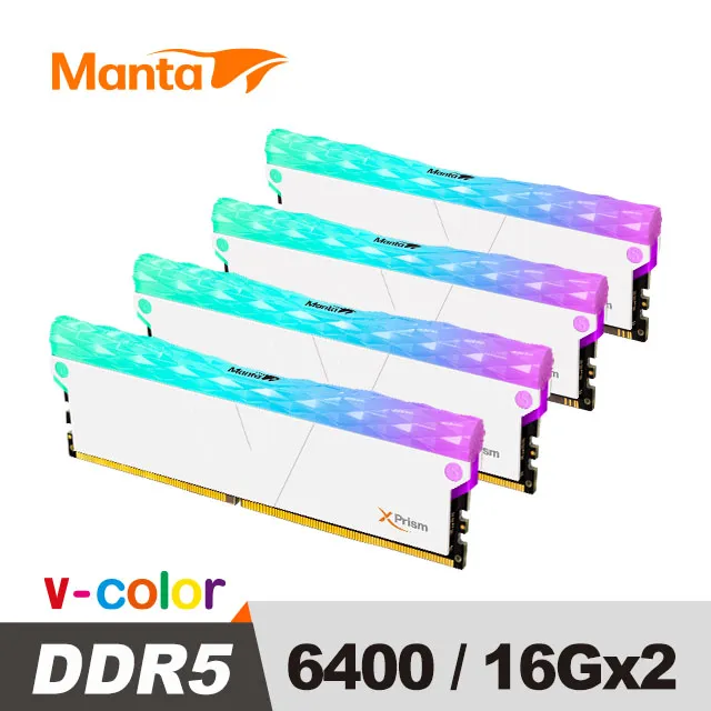 v-color 全何 XPrism系列 DDR5 6400 32G(16GX2)RGB 桌上型超頻記憶體(黑/白) 歷史價格詳細信息