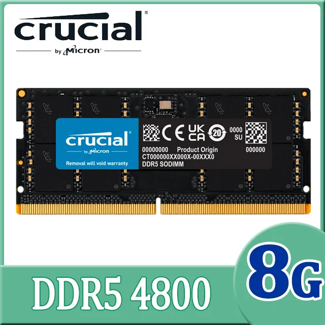 Micron Crucial 美光 DDR5 4800 8GB 桌上型記憶體(CT8G48C40U5) 歷史價格詳細信息