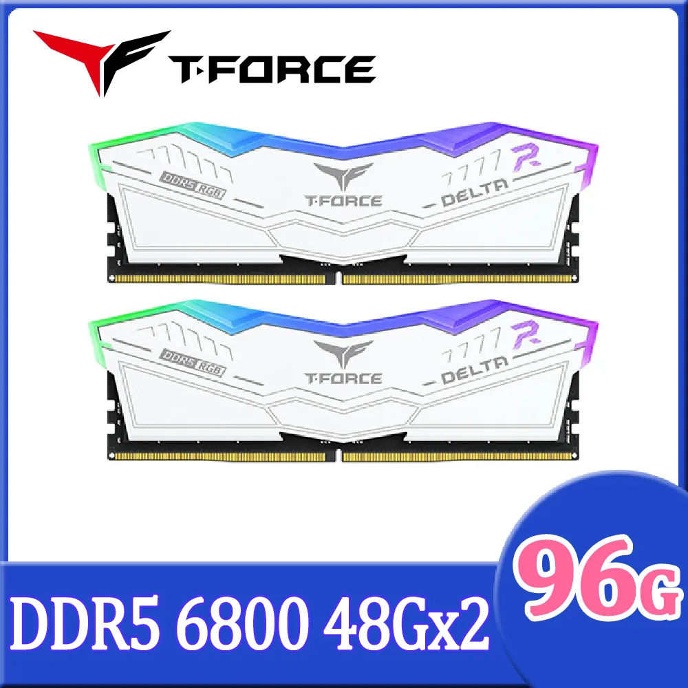 TEAM 十銓 T-FORCE DELTA RGB 炫光 DDR5 8000 32GB(16Gx2) CL38 白色 桌上型超頻記憶體 歷史價格詳細信息