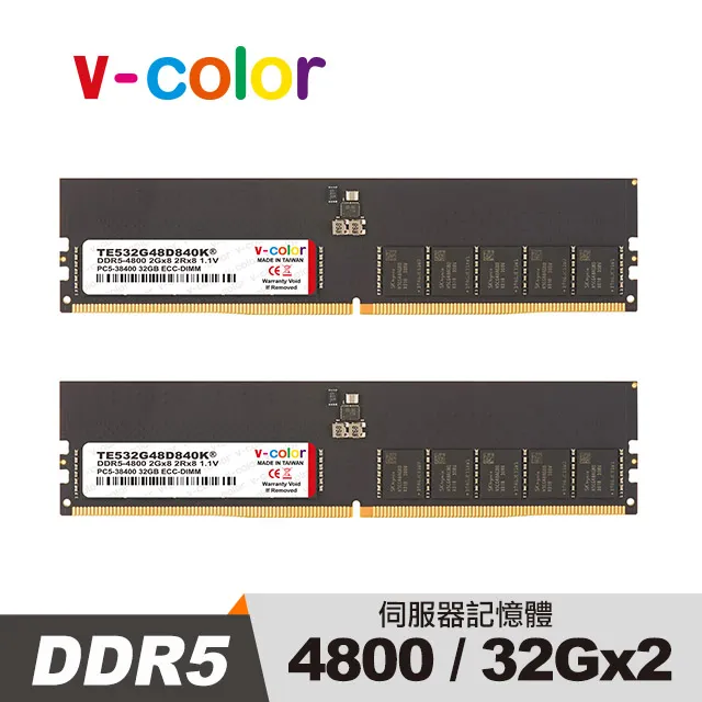v-color 全何 DDR5 4800 64GB (16GB*4) R-DIMM 工作站/伺服器專用記憶體 歷史價格詳細信息