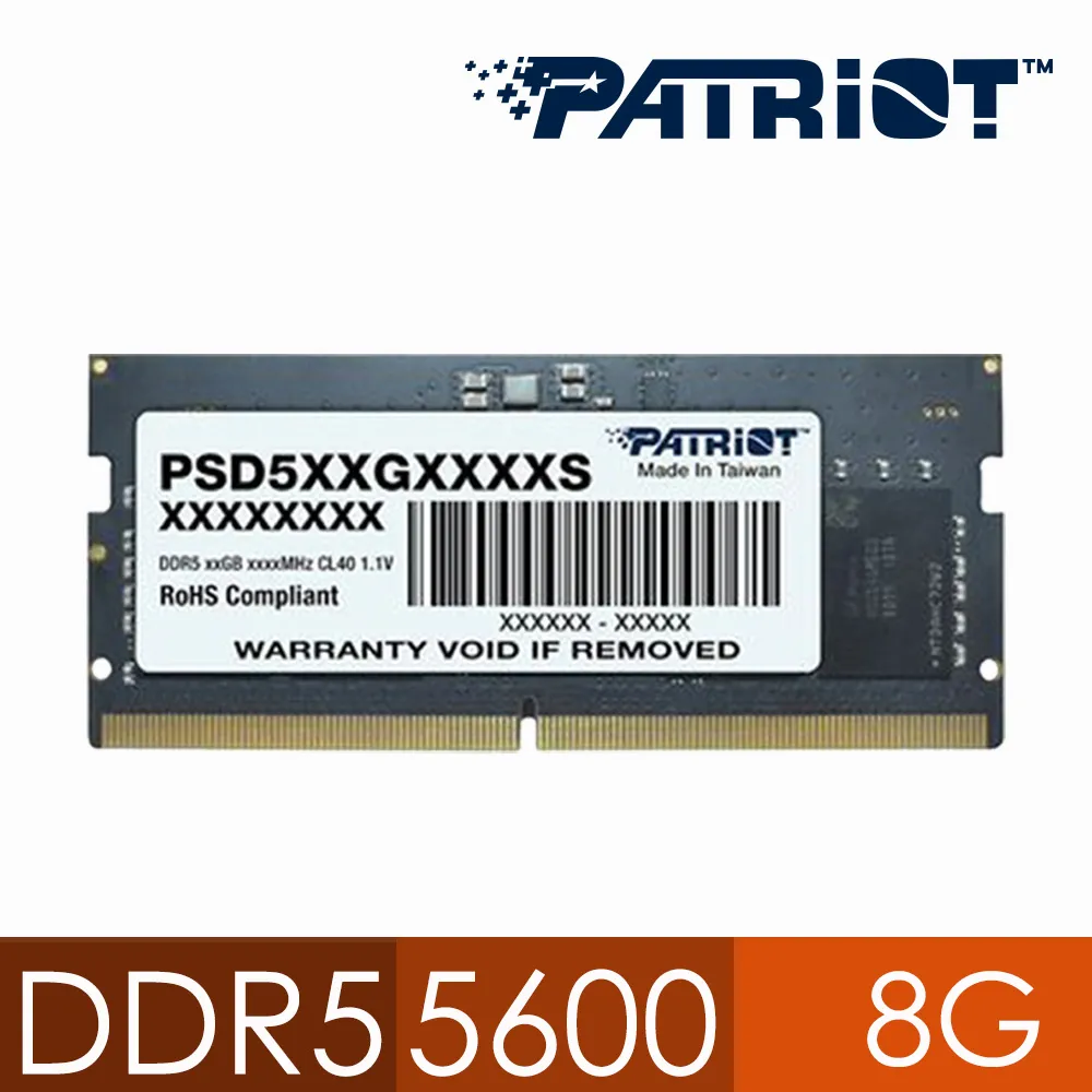 【PATRiOT 博帝】DDR5 5600 32GB 桌上型記憶體(PSD532G56002) 歷史價格詳細信息