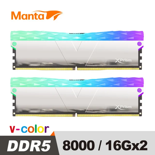 【v-color 全何】MANTA XPRISM RGB DDR5 8000 48GB kit 24GBx2(桌上型超頻記憶體) 歷史價格詳細信息