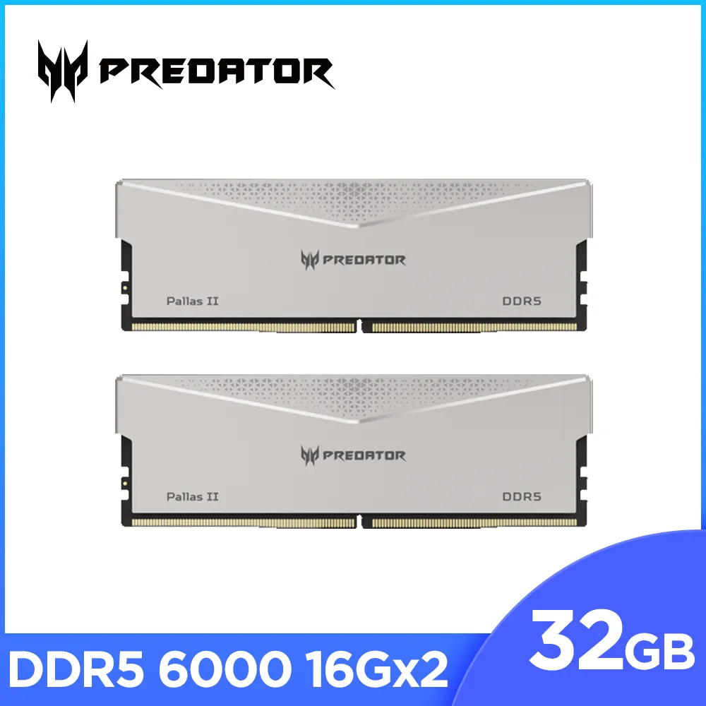 Acer Predator PallasII DDR5-6000 32GB(16G*2)(CL30) 超頻桌上型記憶體 歷史價格詳細信息