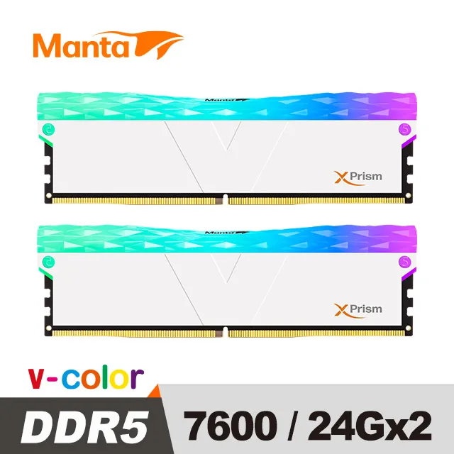v-color 全何 MANTA XPRISM 系列 DDR5 7600 32GB (16GB*2) 桌上型雙模超頻記憶體 (銀) 歷史價格詳細信息