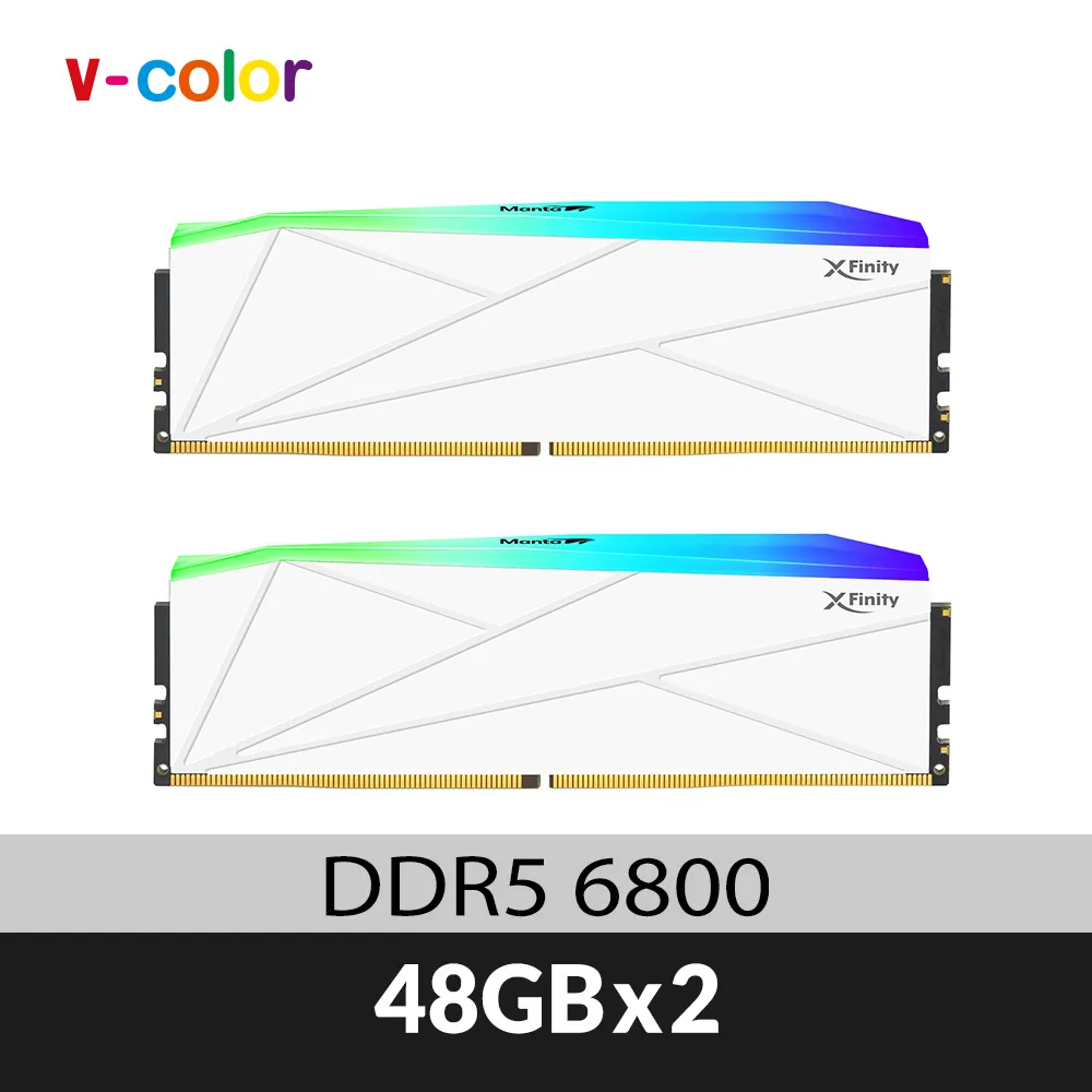 DDR5 MANTA XFinity 8000 32GB (16GBx2) RGB 桌上型超頻記憶體 (黑銀) 歷史價格詳細信息
