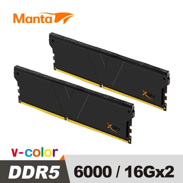 v-color 全何 MANTA XSKY 系列 DDR5 6000 32GB (16GB*2) 桌上型超頻記憶體 (白色) 歷史價格詳細信息