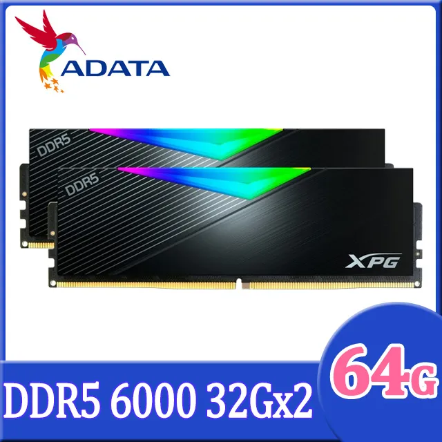 ADATA 威剛 XPG Lancer DDR5 6000 64GB(32Gx2) 桌上型超頻記憶體(黑色)(AX5U6000C3032G-DCLABK) 歷史價格詳細信息