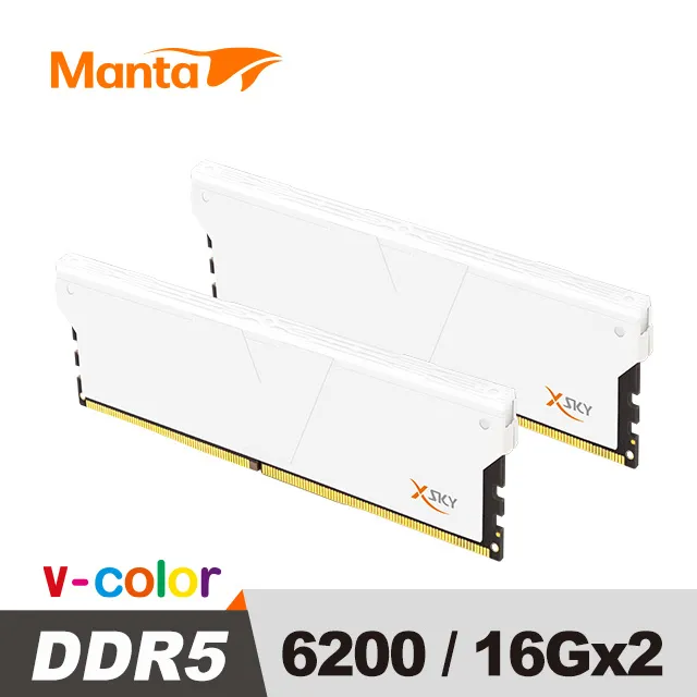 v-color 全何 MANTA XSKY 系列 DDR5 6200 32GB (16GB*2) 桌上型超頻記憶體 (黑色) 歷史價格詳細信息