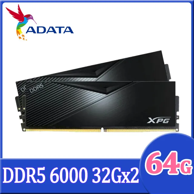 ADATA 威剛 XPG Lancer DDR5 6000 64GB(32Gx2) 桌上型超頻記憶體(黑色)(AX5U6000C3032G-DCLABK) 歷史價格詳細信息