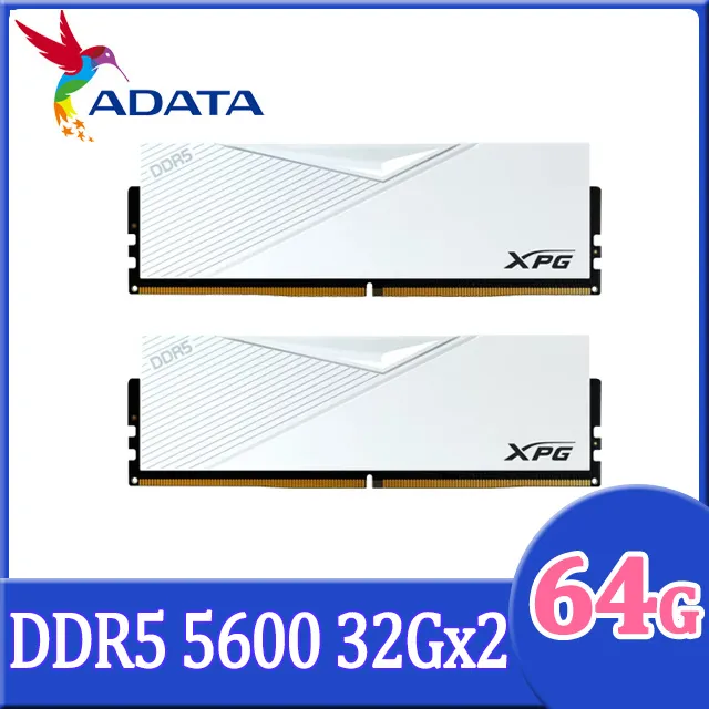 ADATA 威剛 XPG Lancer DDR5 5600 64GB(32Gx2) 桌上型超頻記憶體(黑色)(AX5U5600C3632G-DCLABK) 歷史價格詳細信息