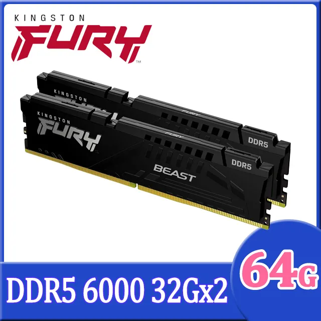 金士頓 KF560C36BBEAK2-64 32G FURY Beast RGB DDR5 6000 XMP EXPO 歷史價格詳細信息
