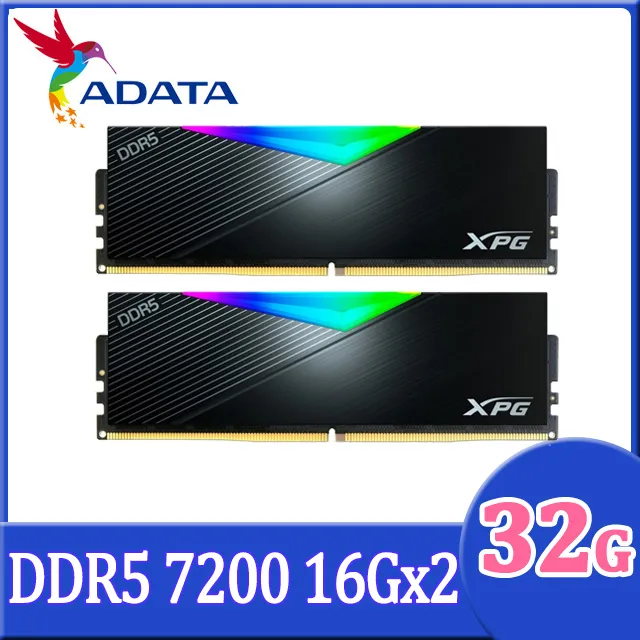 ADATA 威剛 XPG Lancer DDR5 7200 32GB(16Gx2) RGB 桌上型超頻記憶體(白色) (AX5U7200C3416G-DCLARWH) 歷史價格詳細信息