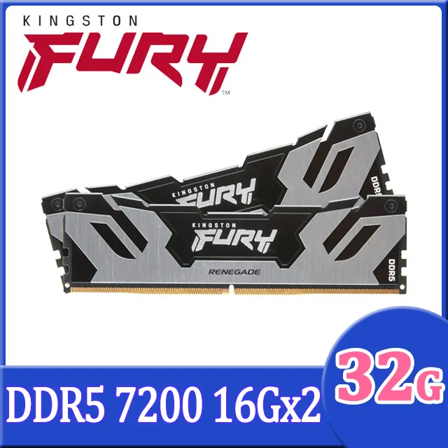 金士頓 Kingston FURY Renegade 反叛者 DDR5 7200 32GB(16GBx2) RGB桌上型超頻記憶體 歷史價格詳細信息