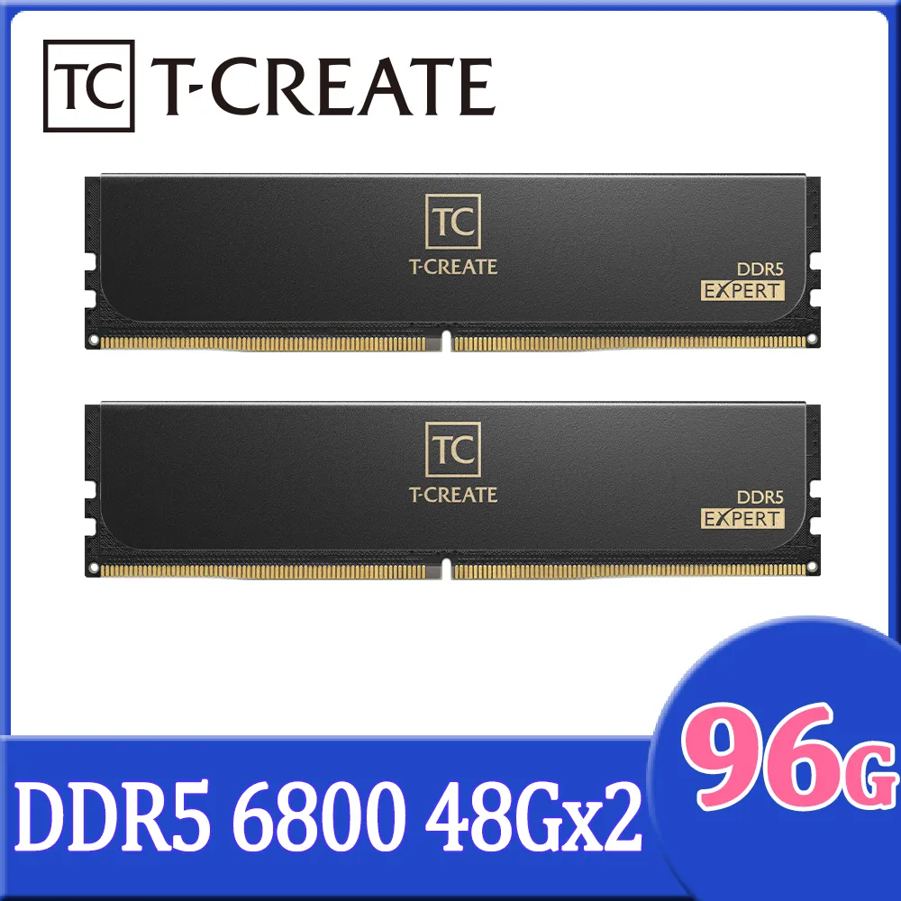 TEAM 十銓 T-CREATE 創作者系列 EXPERT DDR5 6800 96GB(48Gx2) CL36 白色 桌上型超頻記憶體 歷史價格詳細信息