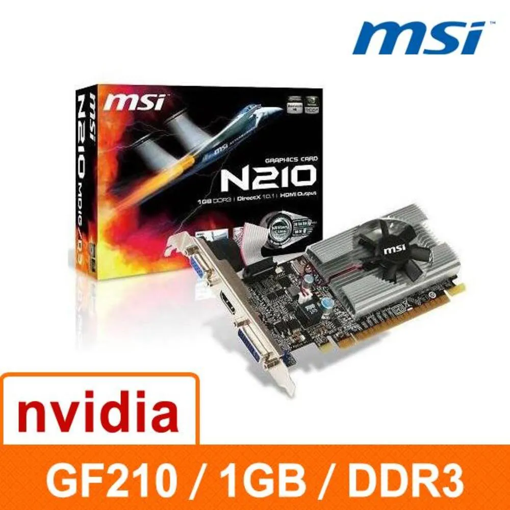 MSI 微星 N210-MD1G D3 顯示卡 1GB/DDR3/DVI/D-SUB/HDMI 光華商場 歷史價格詳細信息